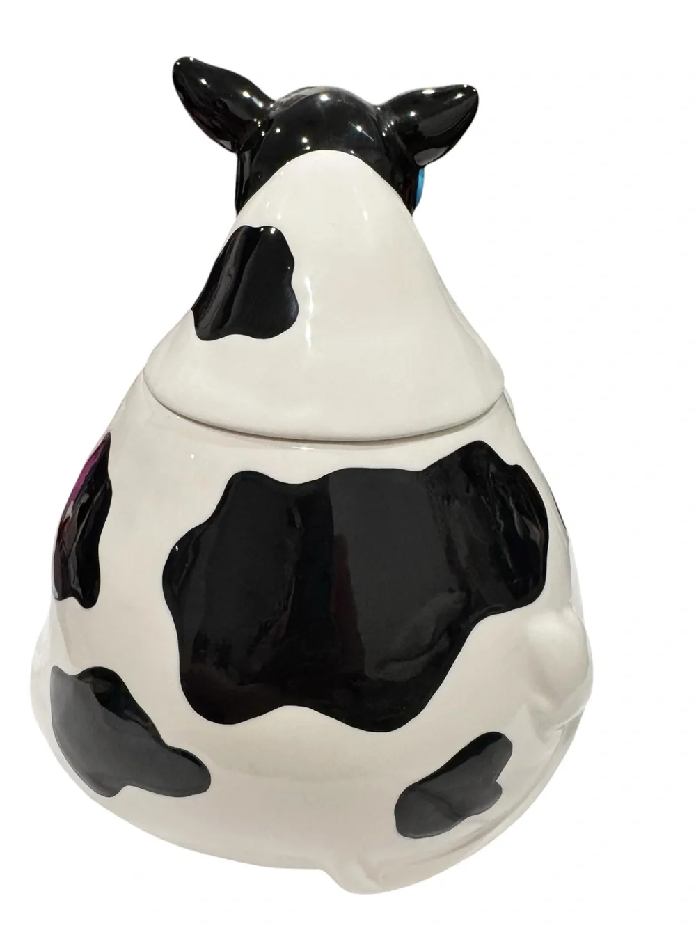 VTG ‘96 Treasure Craft Cool Cow With Sunglasses Ceramic Cookie Jar Moo Milk Farm